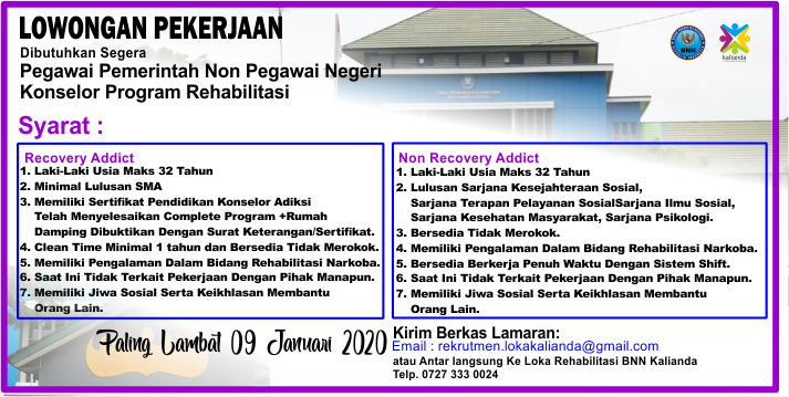 Konselor Program Rehabilitasi Konselor Program Rehabilitasi