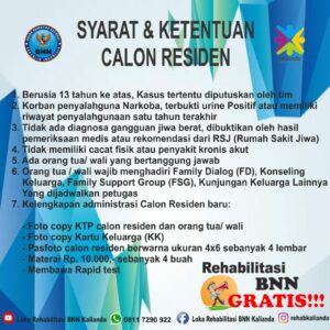 Syarat Masuk Rehabilitasi BNN Syarat Masuk Rehabilitasi BNN