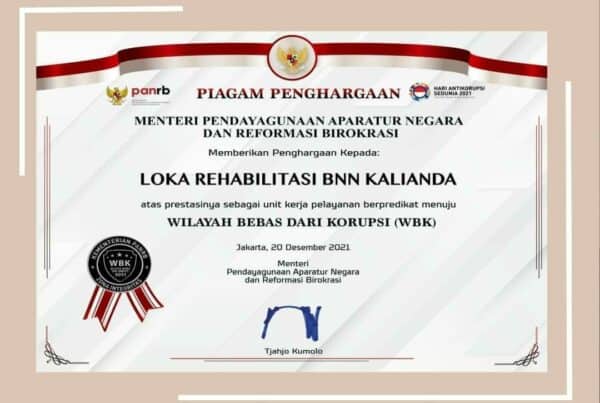 SELAMAT DAN SUKSES ATAS PENGANUGRAHAN ZONA INTEGRITAS WILAYAH BEBAS DARI KORUPSI (WBK) TAHUN 2021
