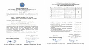 Perjanjian Kinerja Tahun 2024: Komitmen Loka Rehabilitasi BNN Kalianda Perjanjian Kinerja Tahun 2024: Komitmen Loka Rehabilitasi BNN Kalianda